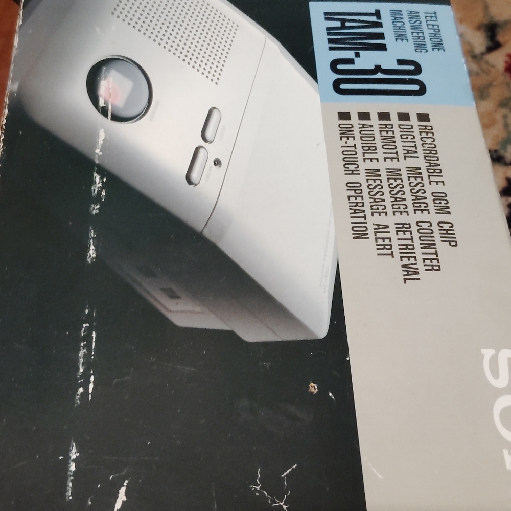 Sony TAM-30 Telephone Answering Machine New